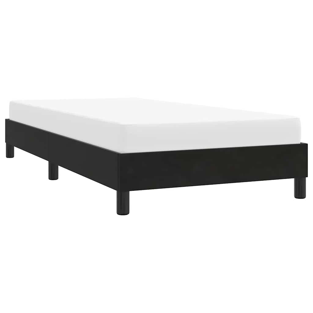 sengeramme uden madras 90x220 cm fløjl sort
