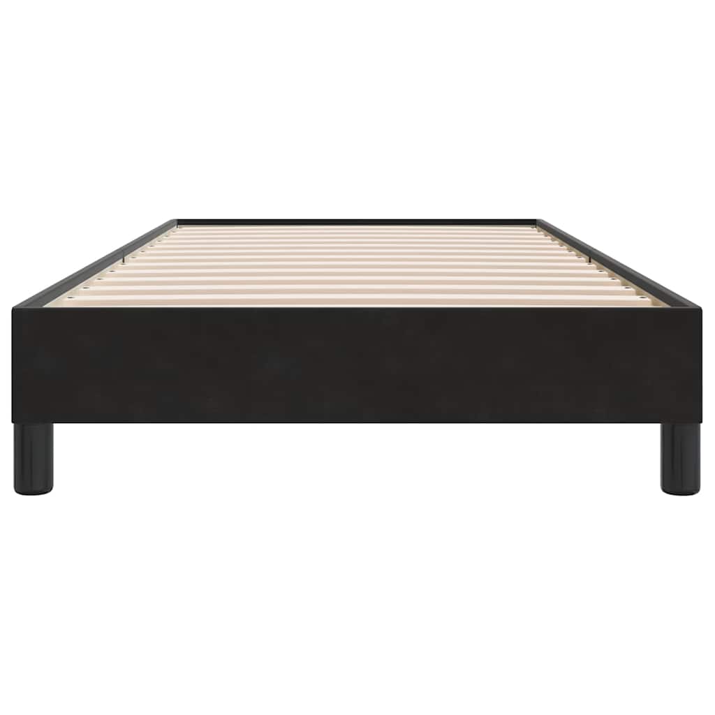 sengeramme uden madras 100x220 cm fløjl sort