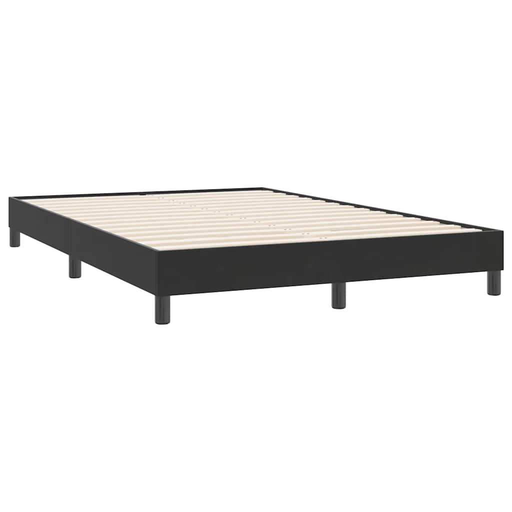 sengeramme uden madras 140x220 cm fløjl sort