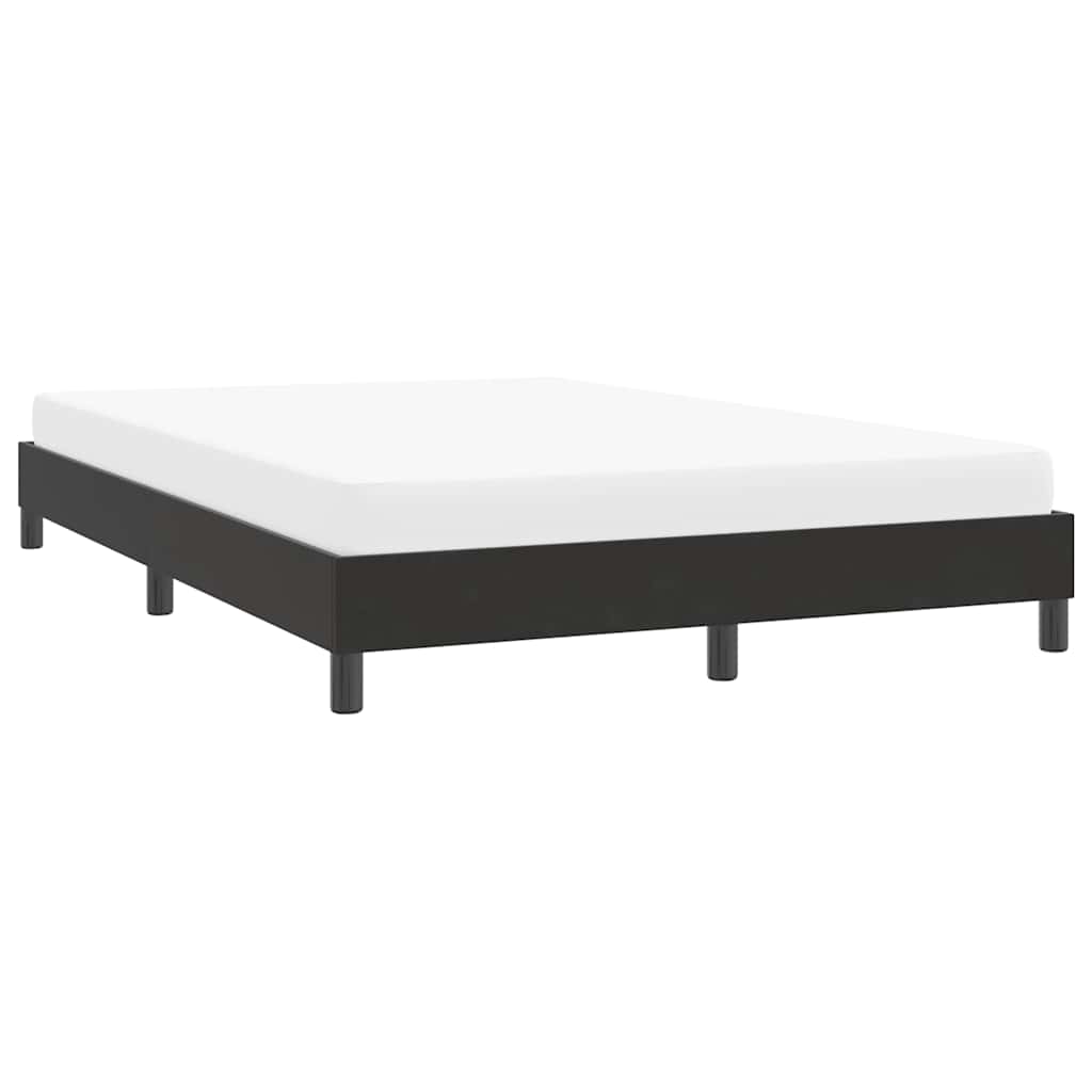 sengeramme uden madras 140x220 cm fløjl sort