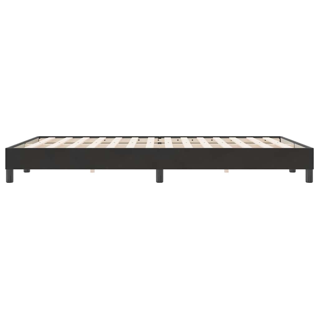 sengeramme uden madras 140x220 cm fløjl sort