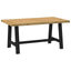 spisebord NOAIN A-formede ben 160x90x75 cm massivt træ fyrretræ