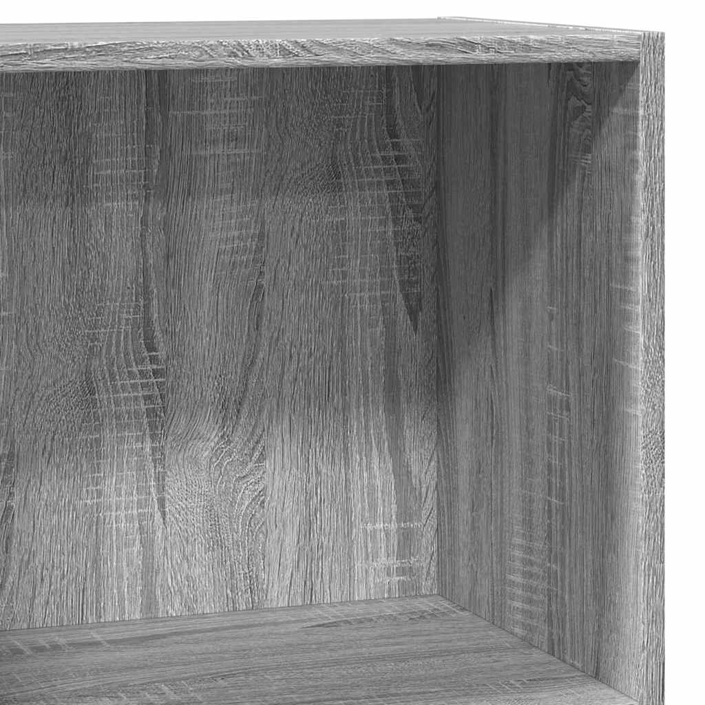 bogreol 40x24x76 cm konstrueret træ grå sonoma-eg