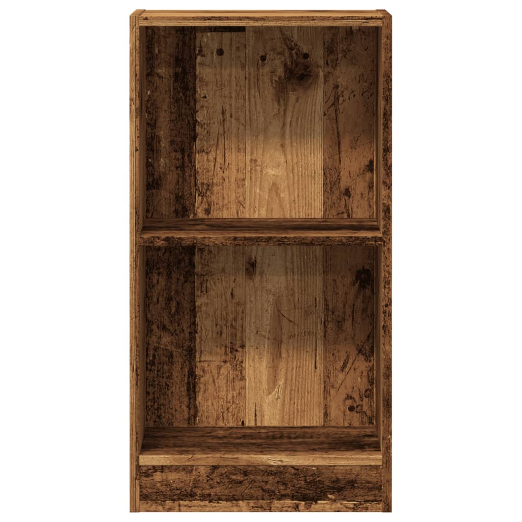 bogreol 40x24x76 cm konstrueret træ antikt træ