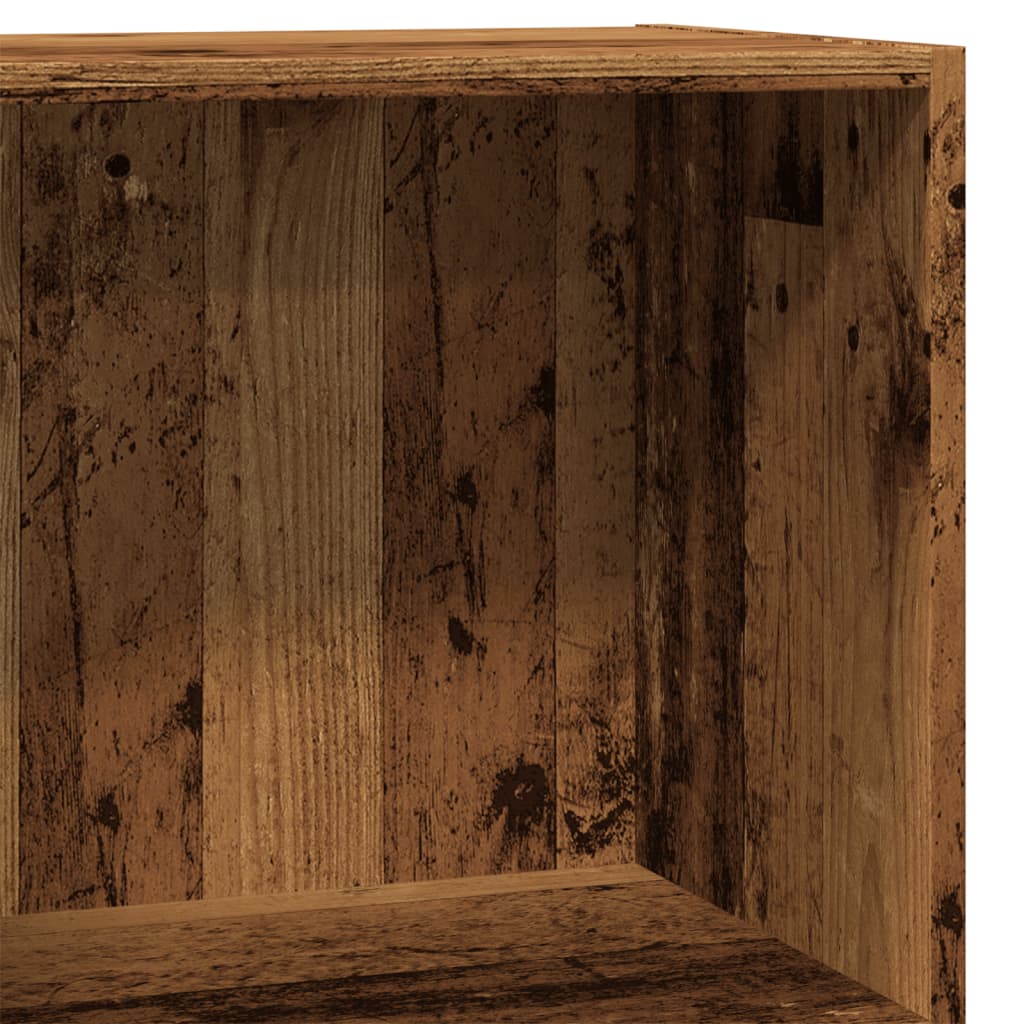 bogreol 40x24x76 cm konstrueret træ antikt træ