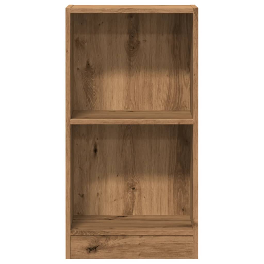 bogreol 40x24x76 cm konstrueret træ egetræsfarve