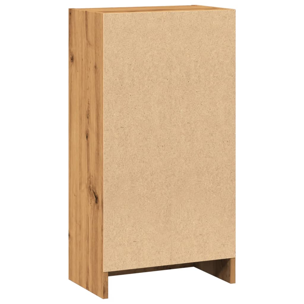 bogreol 40x24x76 cm konstrueret træ egetræsfarve