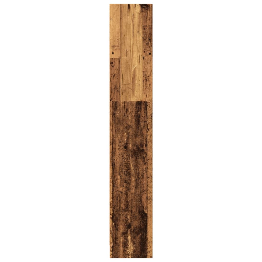 bogreol 40x24x143 cm konstrueret træ antikt træ