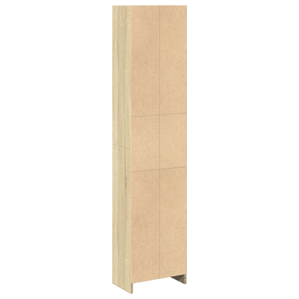 bogreol 40x24x176 cm konstrueret træ sonoma-eg