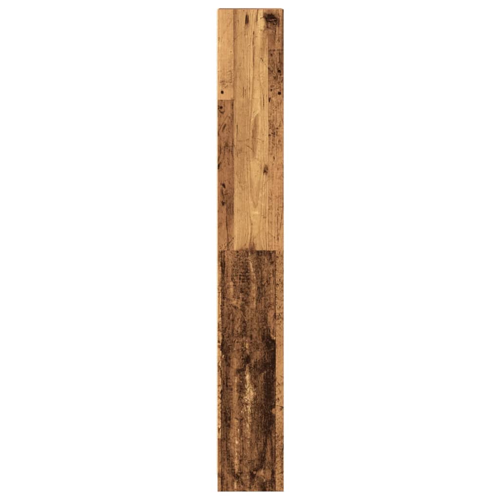 bogreol 40x24x176 cm konstrueret træ antikt træ