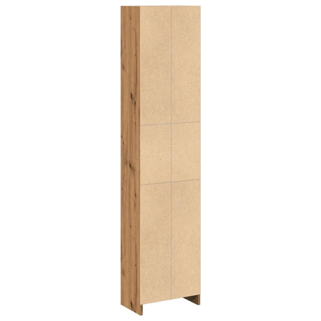 bogreol kunstnerisk eg 40x24x176 cm konstrueret træ
