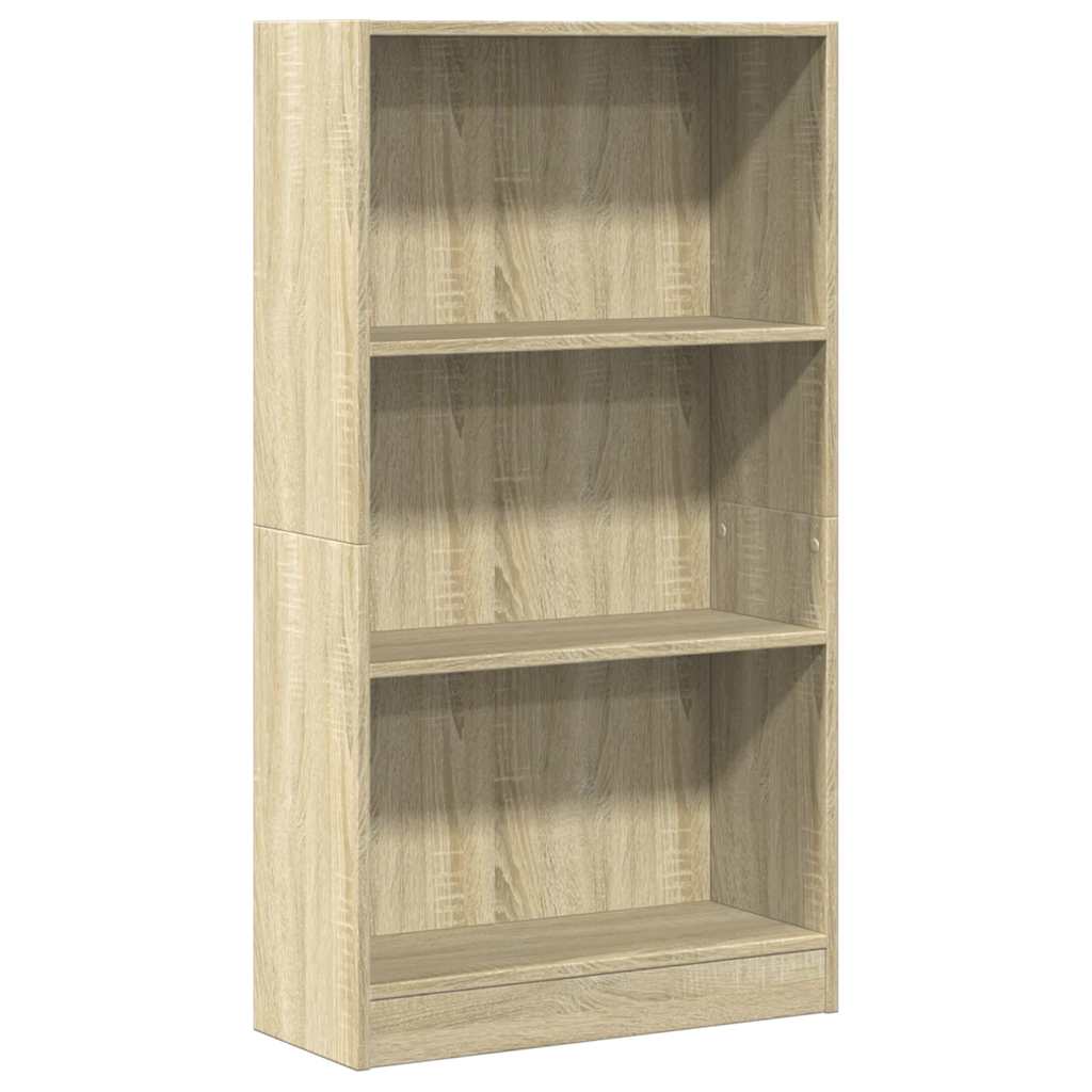 bogreol 60x24x109 cm konstrueret træ sonoma-eg
