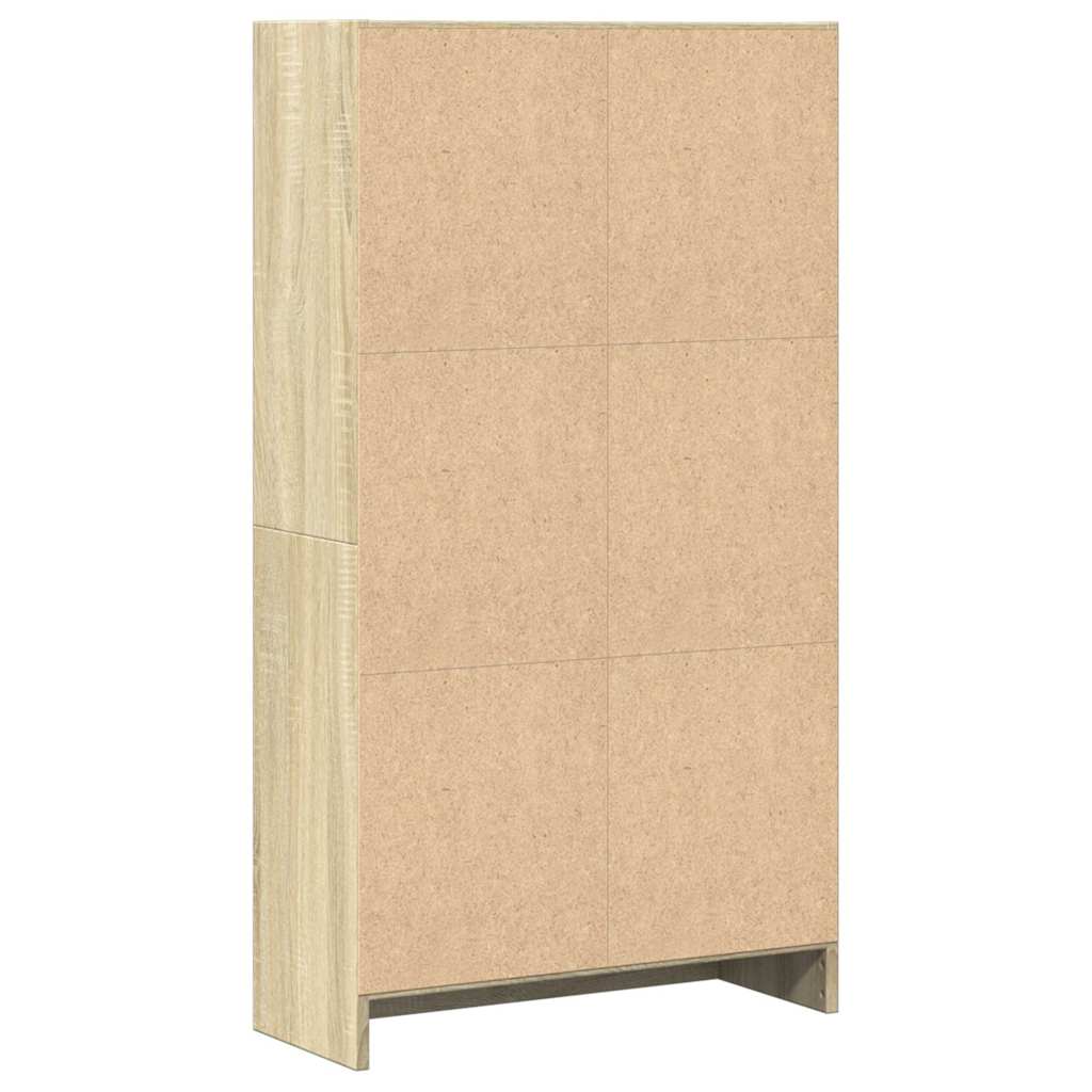 bogreol 60x24x109 cm konstrueret træ sonoma-eg