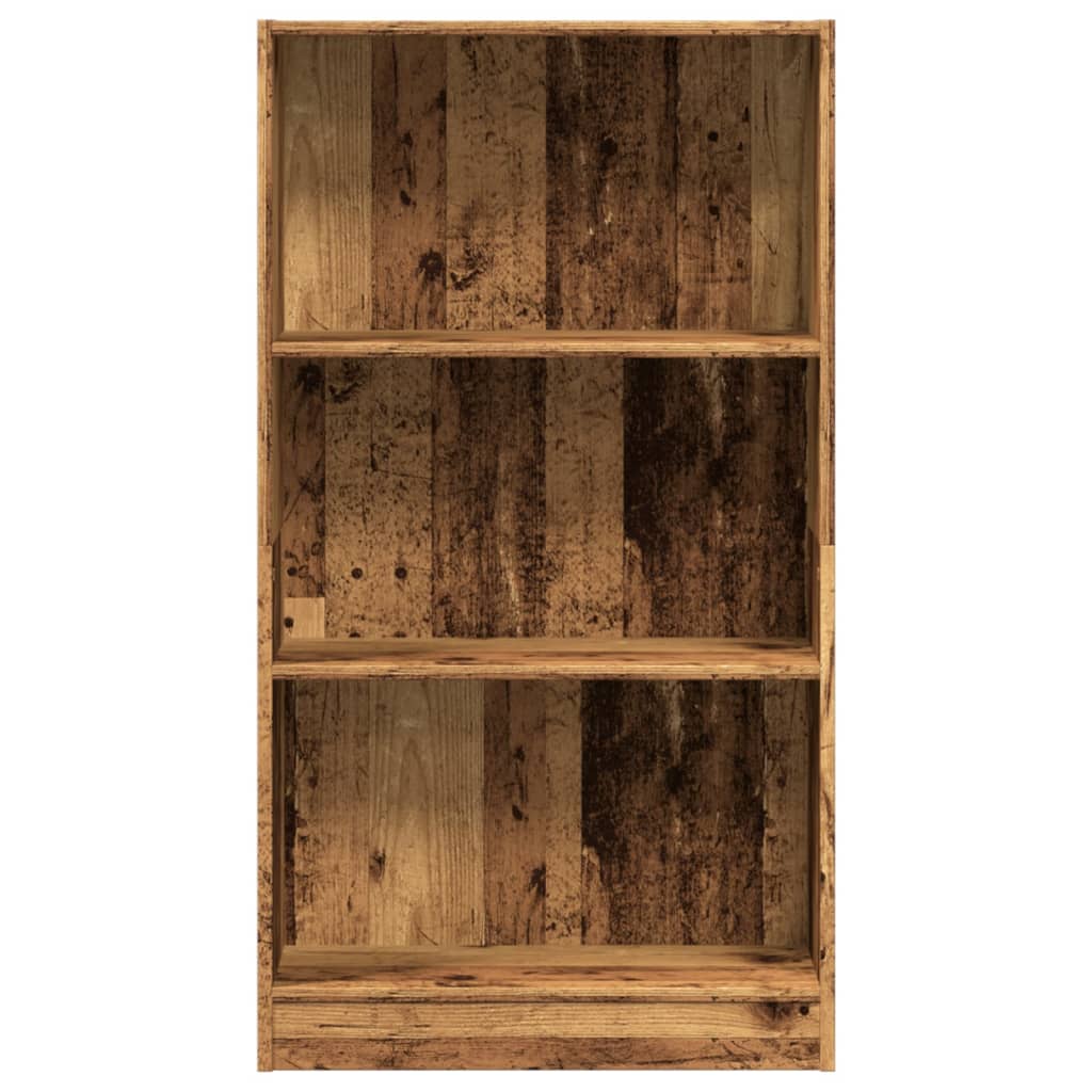 bogreol 60x24x109 cm konstrueret træ antikt træ