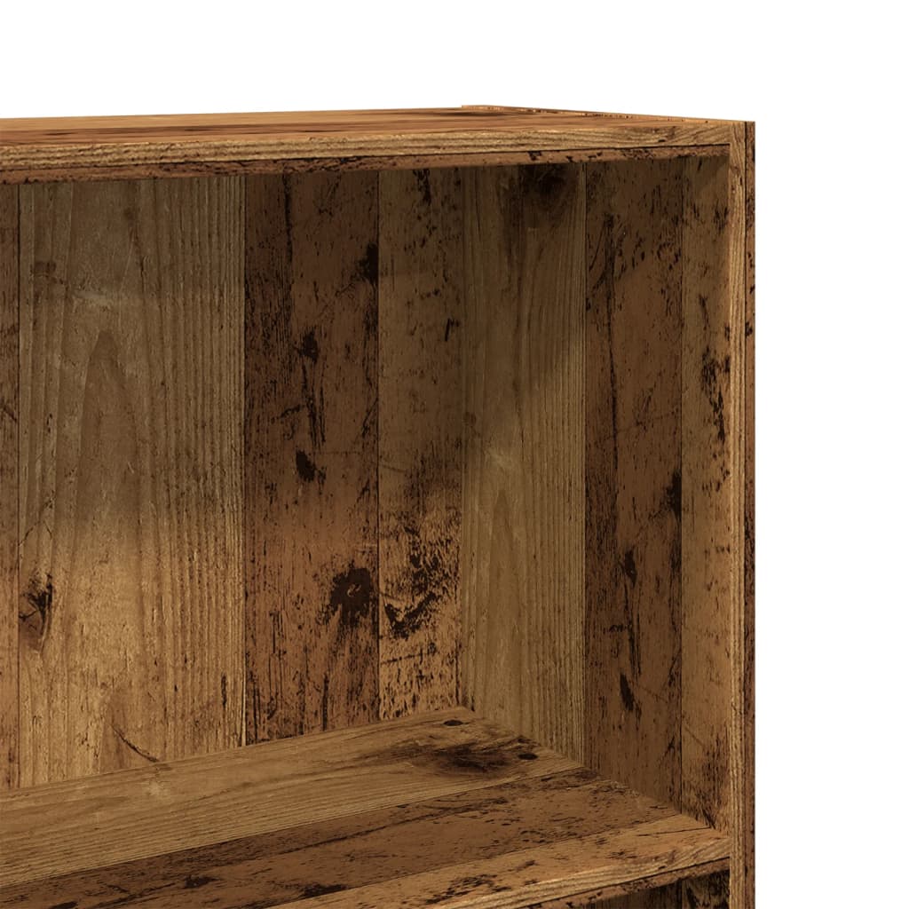 bogreol 60x24x109 cm konstrueret træ antikt træ