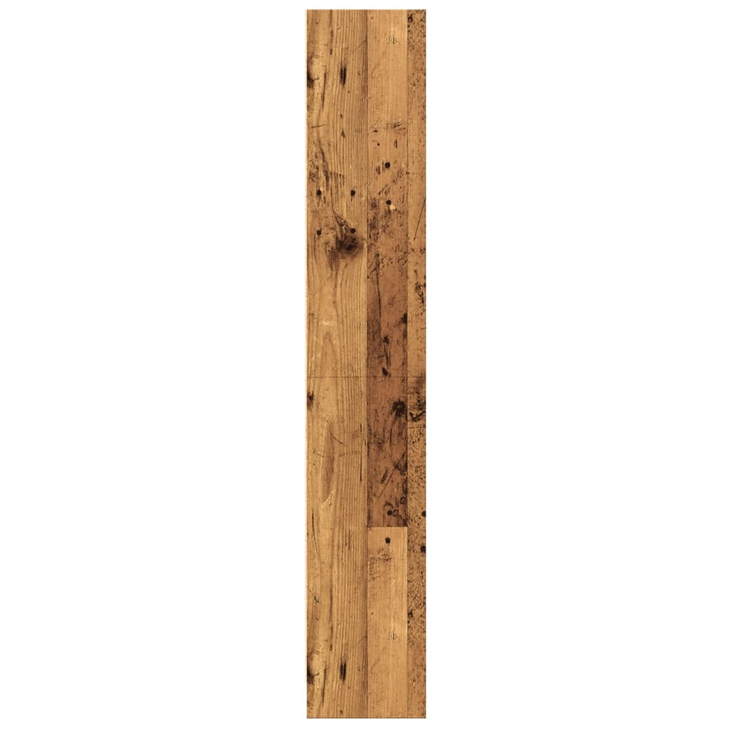 bogreol 60x24x143 cm konstrueret træ antikt træ