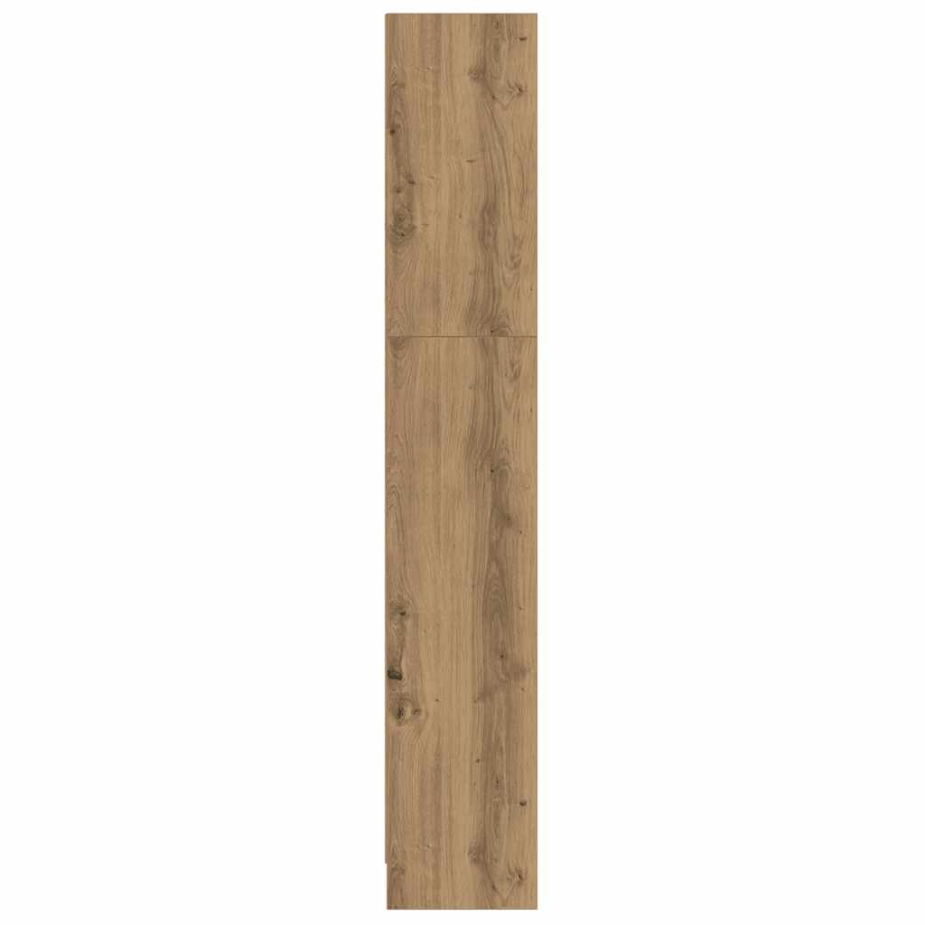 bogreol 60x24x143 cm konstrueret træ egetræsfarve