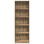 bogreol kunstnerisk eg 60x24x176 cm konstrueret træ