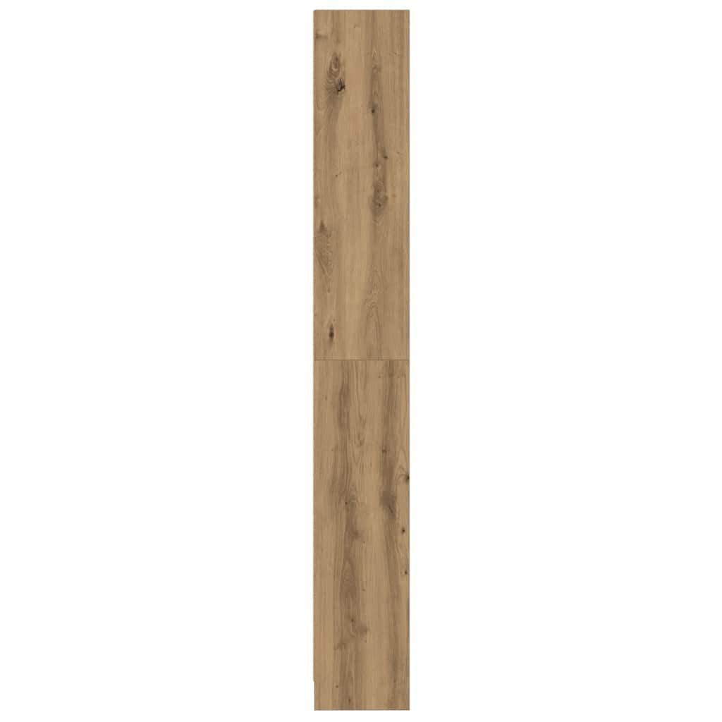 bogreol kunstnerisk eg 60x24x176 cm konstrueret træ
