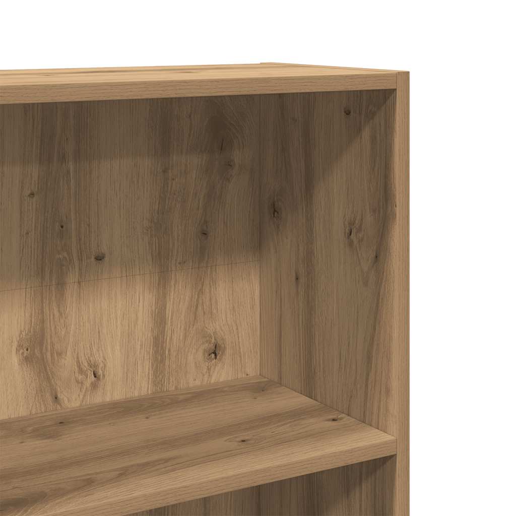 bogreol kunstnerisk eg 60x24x176 cm konstrueret træ