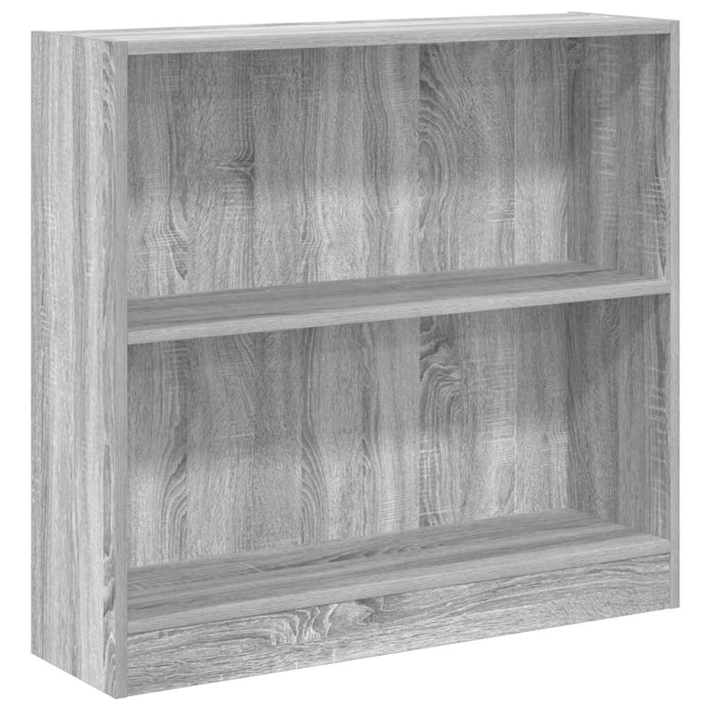 bogreol 80x24x76 cm konstrueret træ grå sonoma-eg