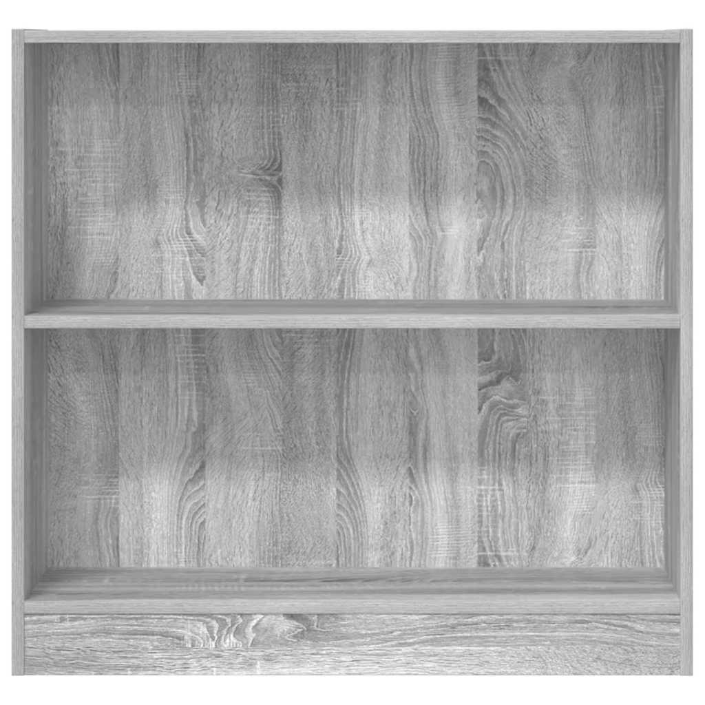 bogreol 80x24x76 cm konstrueret træ grå sonoma-eg