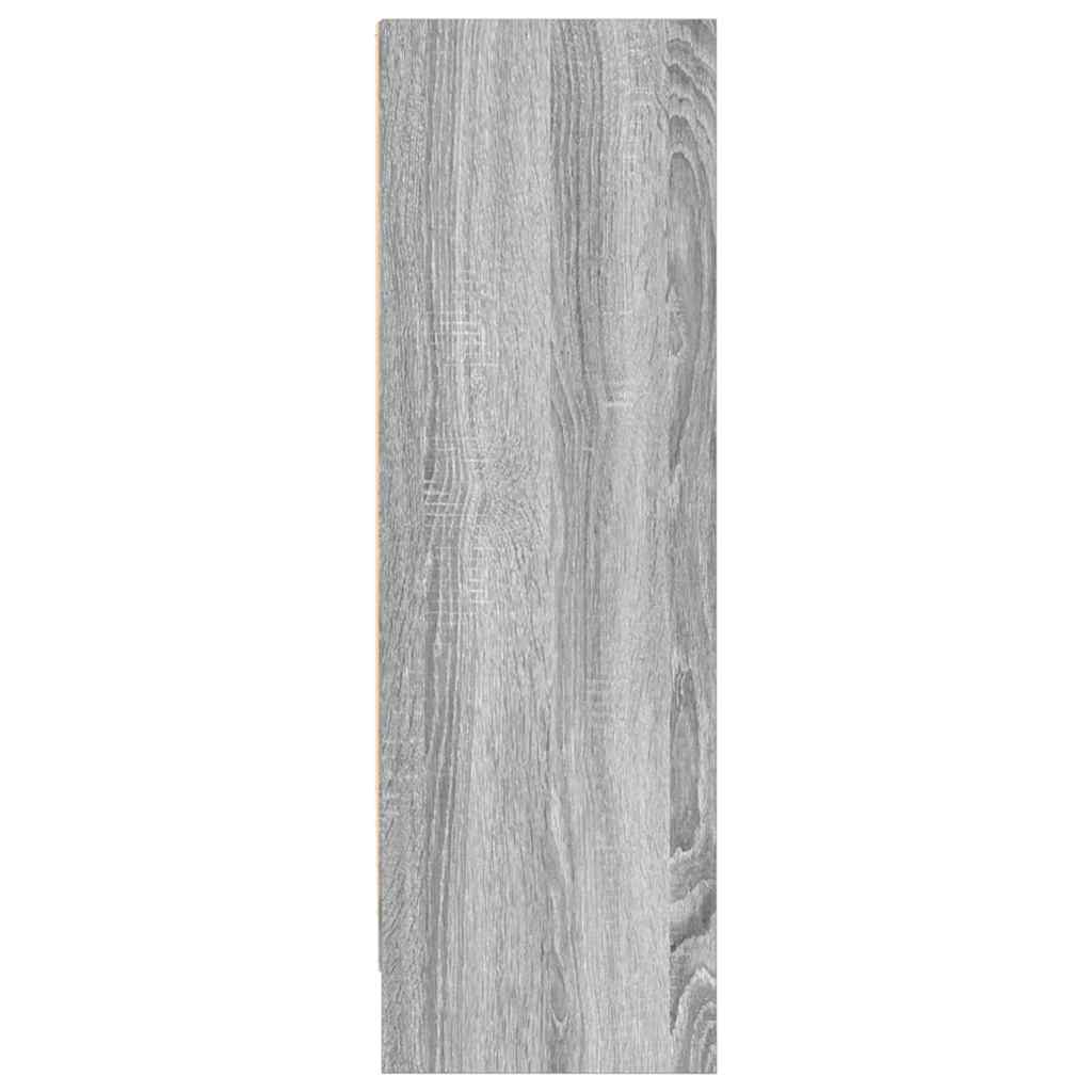 bogreol 80x24x76 cm konstrueret træ grå sonoma-eg