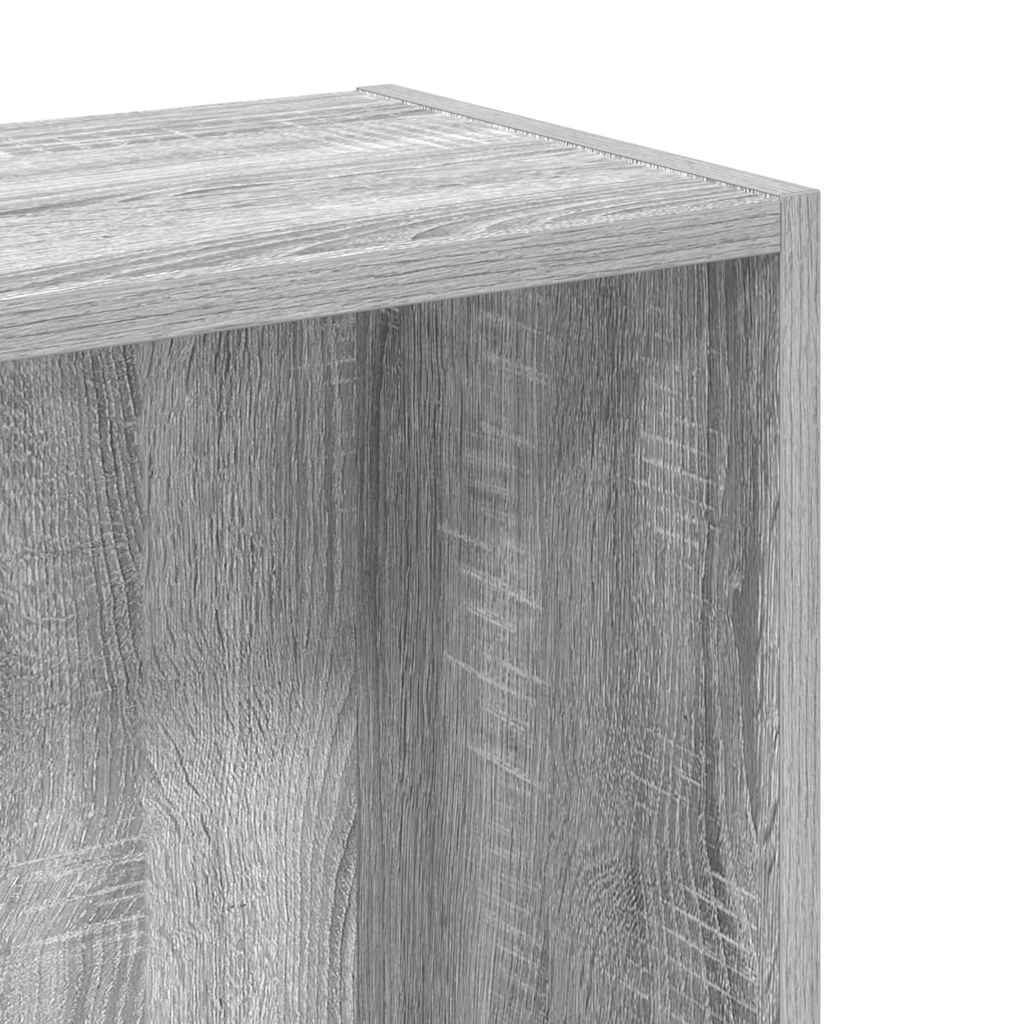 bogreol 80x24x76 cm konstrueret træ grå sonoma-eg