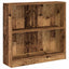 bogreol 80x24x76 cm konstrueret træ antikt træ