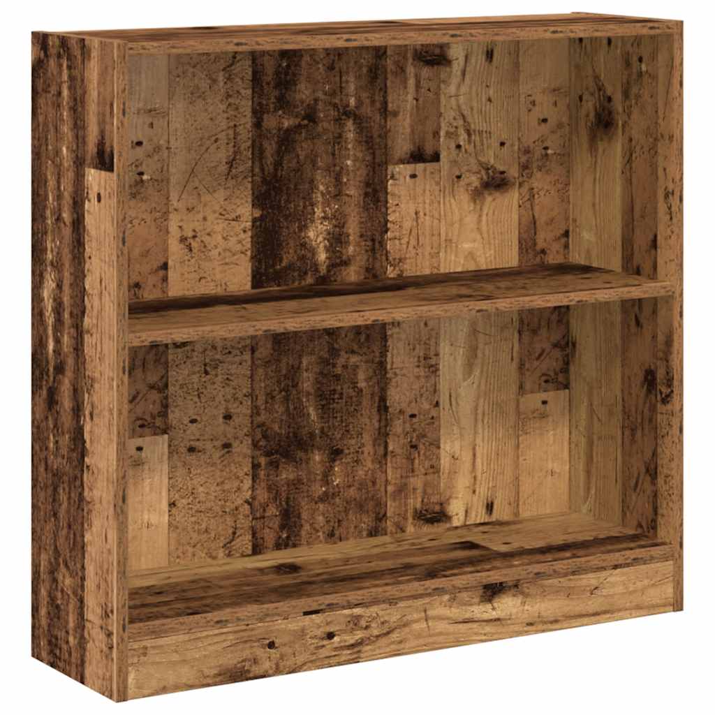 bogreol 80x24x76 cm konstrueret træ antikt træ