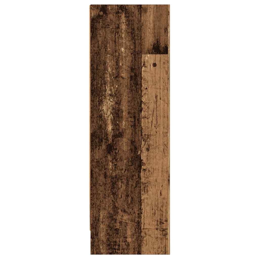 bogreol 80x24x76 cm konstrueret træ antikt træ