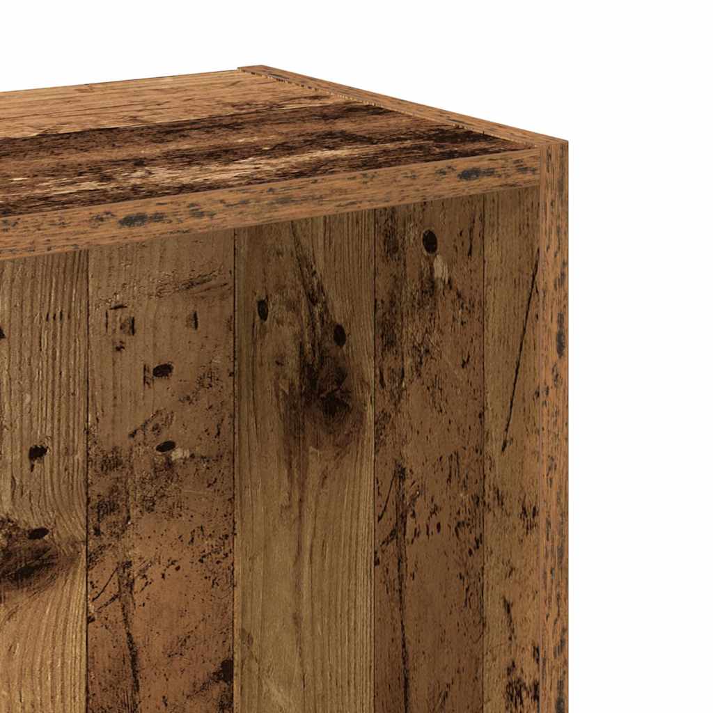bogreol 80x24x76 cm konstrueret træ antikt træ