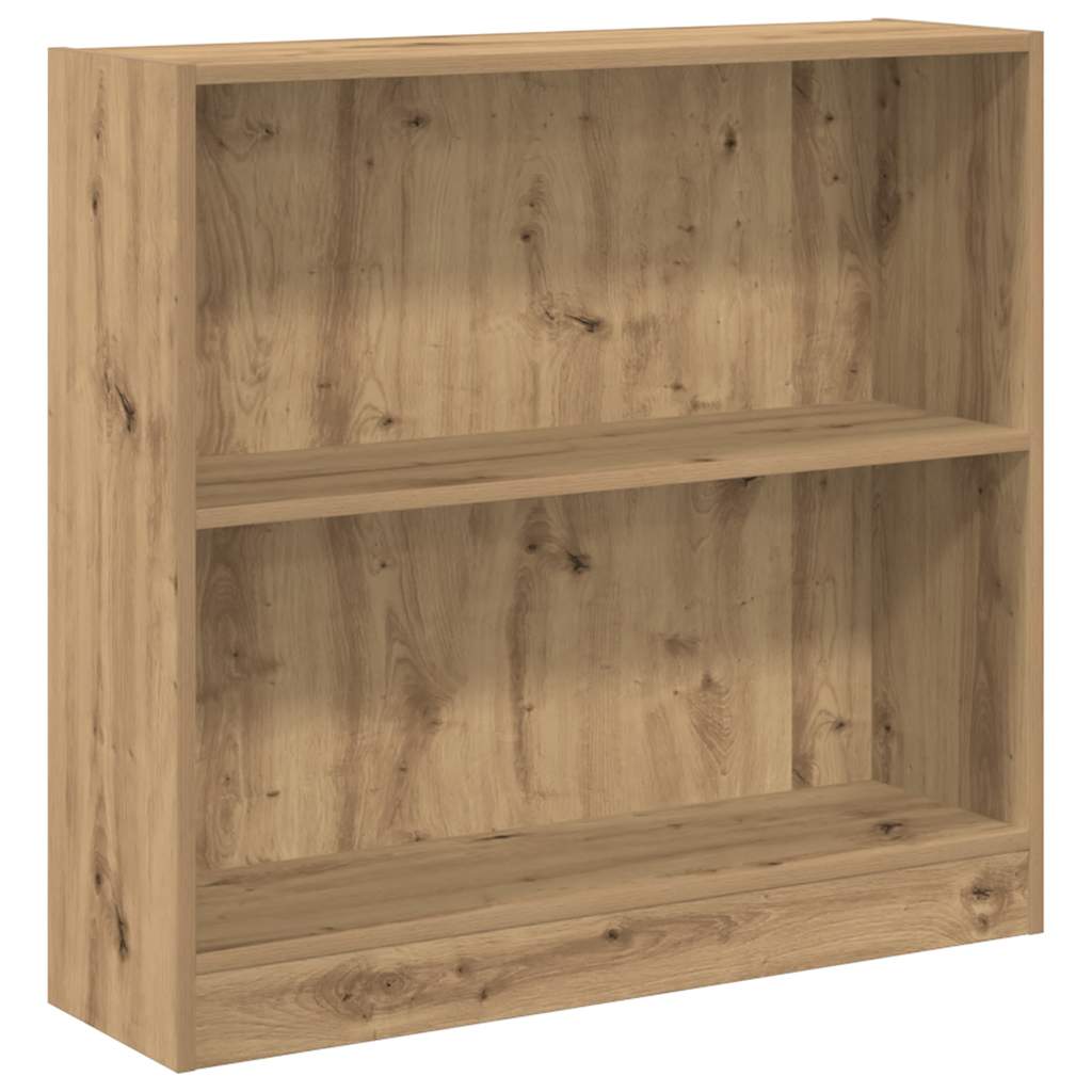 bogreol 80x24x76 cm konstrueret træ egetræsfarve