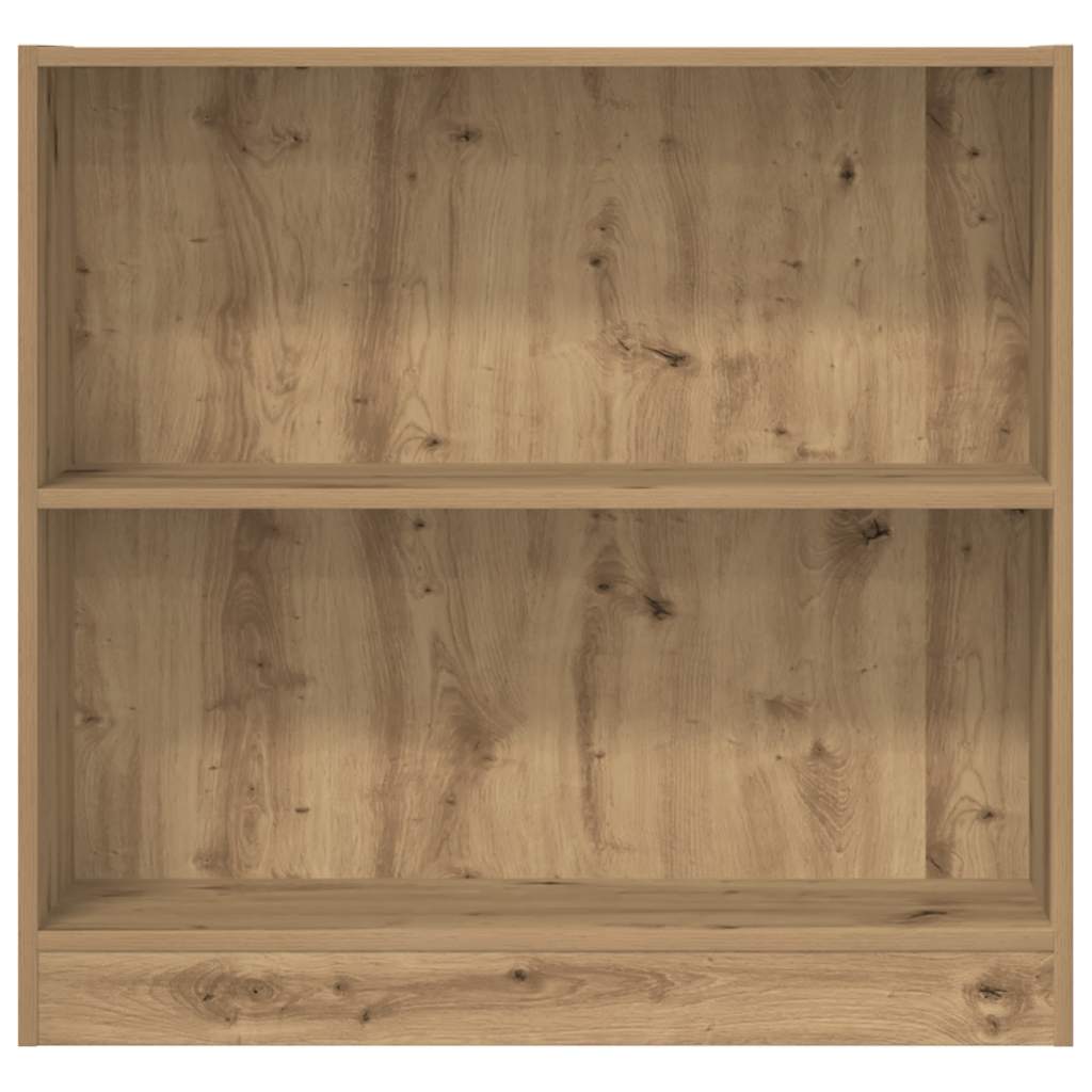 bogreol 80x24x76 cm konstrueret træ egetræsfarve