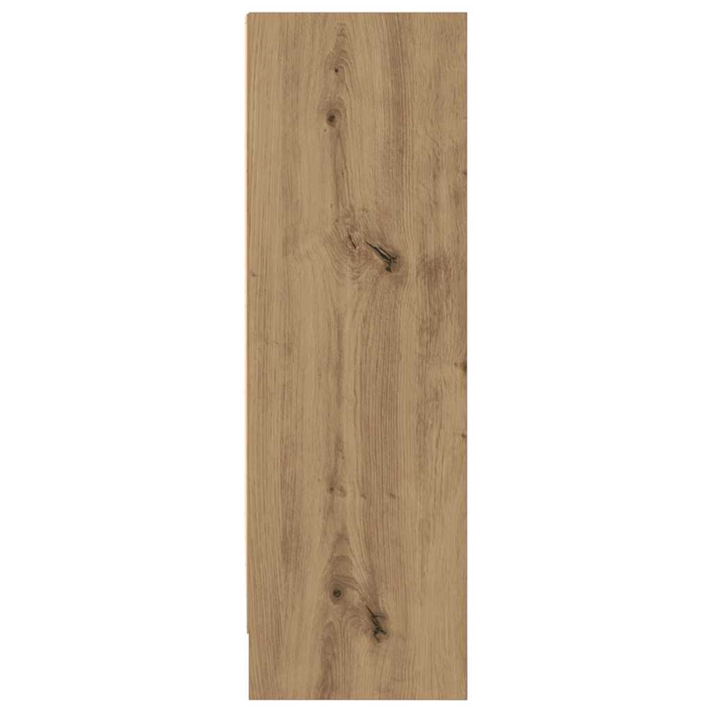 bogreol 80x24x76 cm konstrueret træ egetræsfarve