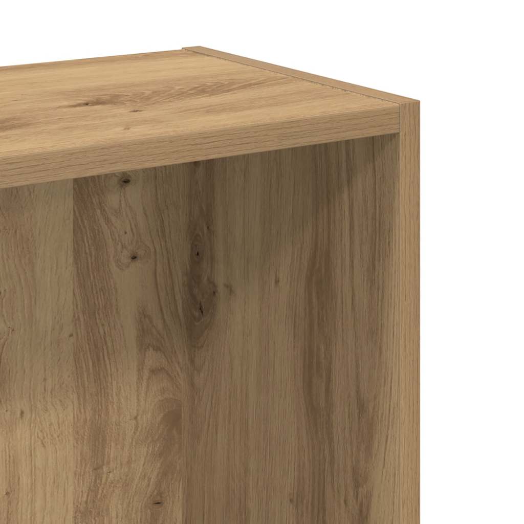 bogreol 80x24x76 cm konstrueret træ egetræsfarve