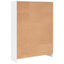 bogreol 80x24x109 cm konstrueret træ hvid