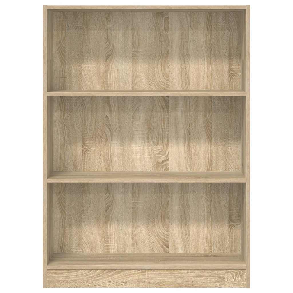 bogreol 80x24x109 cm konstrueret træ sonoma-eg