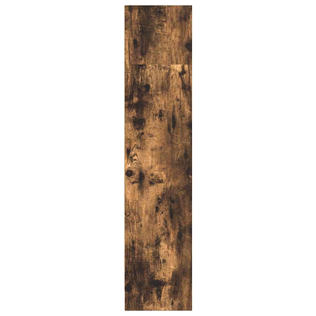bogreol 80x24x109 cm konstrueret træ røget egetræsfarve