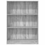 bogreol 80x24x109 cm konstrueret træ grå sonoma-eg