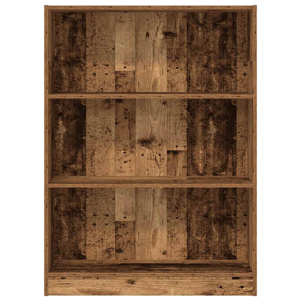 bogreol 80x24x109 cm konstrueret træ antikt træ