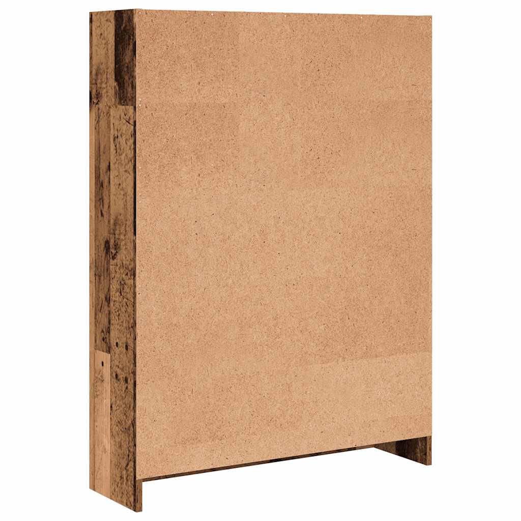bogreol 80x24x109 cm konstrueret træ antikt træ