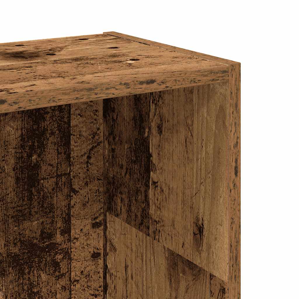 bogreol 80x24x109 cm konstrueret træ antikt træ