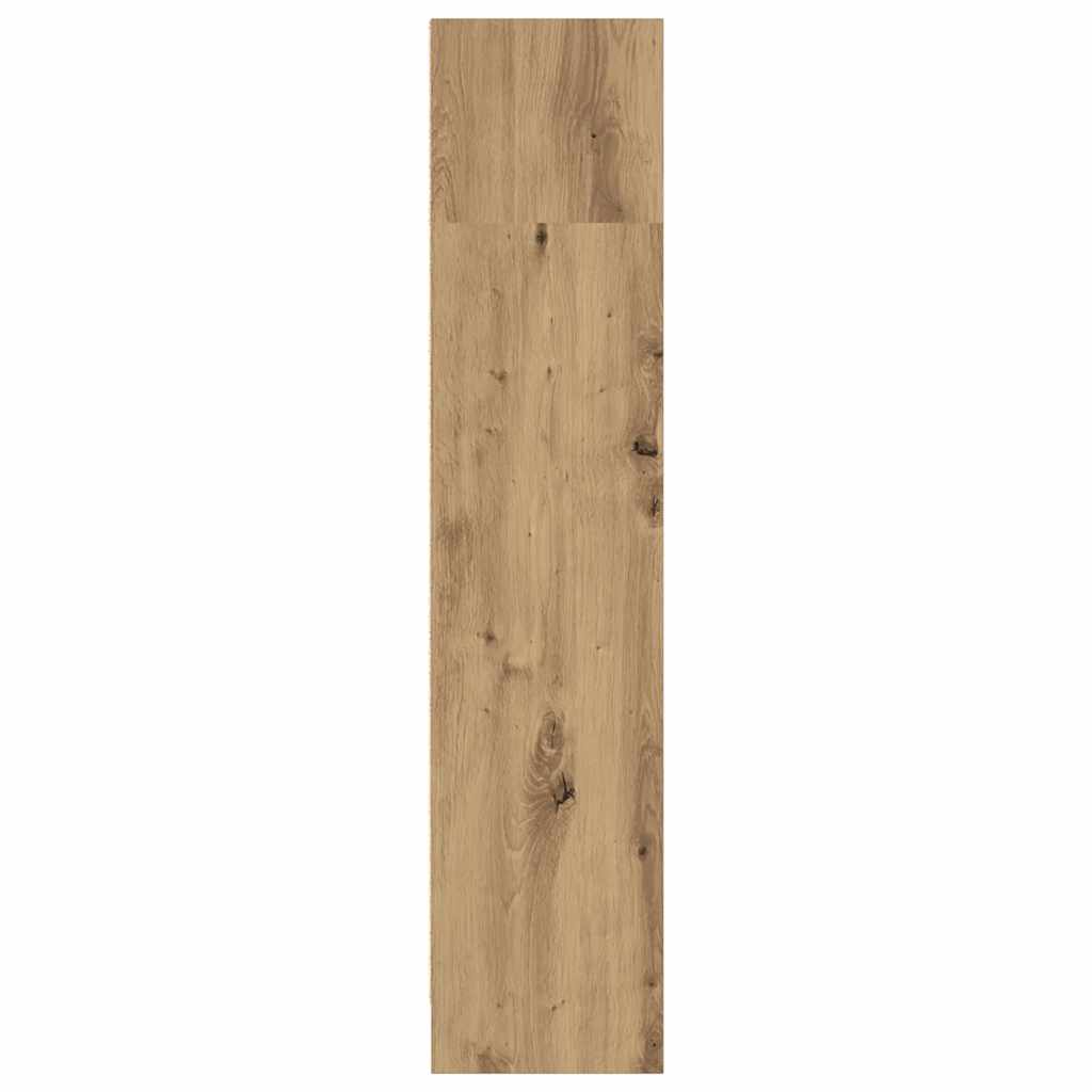 bogreol 80x24x109 cm konstrueret træ egetræsfarve