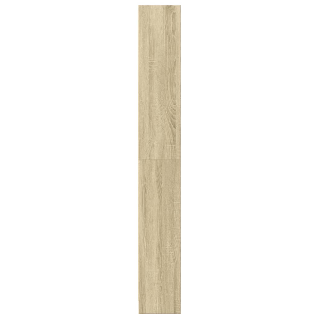 bogreol Sonoma eg 80x24x176 cm konstrueret træ