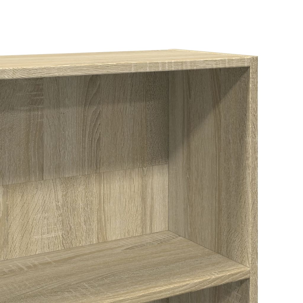 bogreol Sonoma eg 80x24x176 cm konstrueret træ