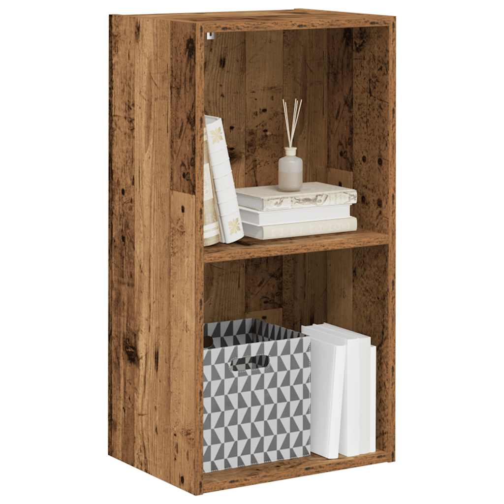 bogreol 40x30x77 cm konstrueret træ antikt træ