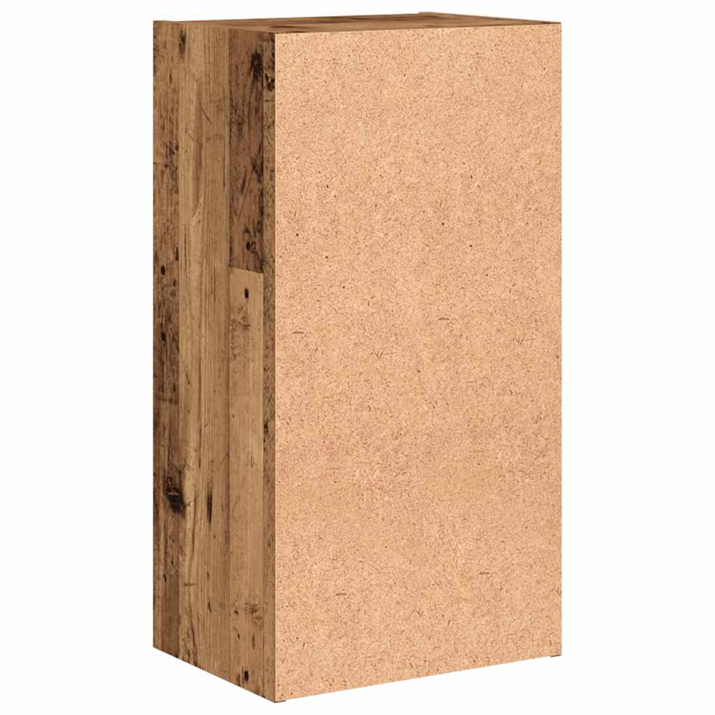 bogreol 40x30x77 cm konstrueret træ antikt træ