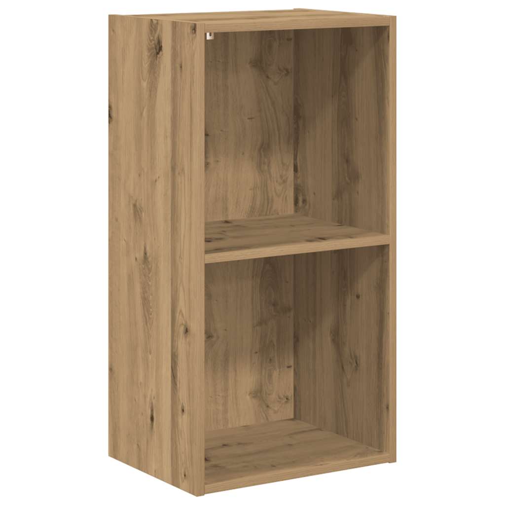 bogreol 40x30x77 cm konstrueret træ egetræsfarve