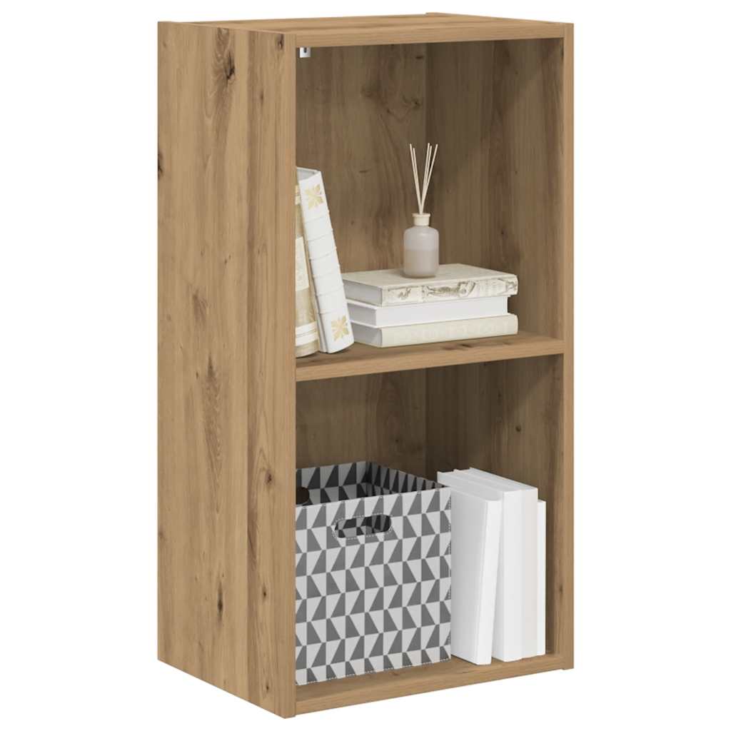 bogreol 40x30x77 cm konstrueret træ egetræsfarve